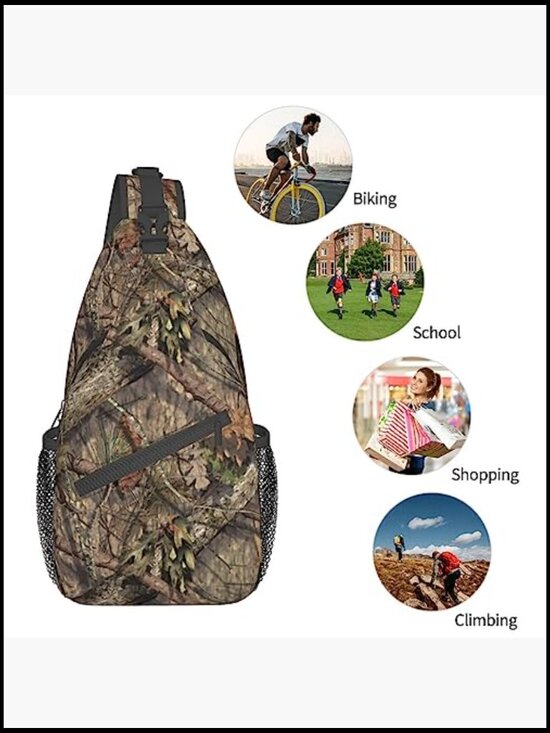 Sling Bag Crossbody Shoulder Chest Backpack Lightweight Casual Daypack Outdoor
